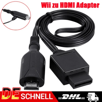 Für Wii zu HDMI Adapter Konverter Konvertierungskabel HD 1080P Kabel Audio Video - Bild 1 von 4