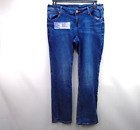 MAURICES Women’s Bootcut Jeans Thick Stitch Size 14 Regular Whiskered Stretch