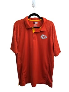 Kansas City Chiefs NFL Apparel Men's Short Sleeve Polo Shirt Size X-Large - Picture 1 of 8