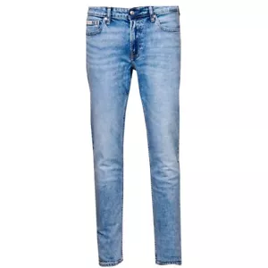 CALVIN KLEIN Light Blue Jeans Slim Fit Straight Leg Cotton Denim 33 x 30 - Picture 1 of 4