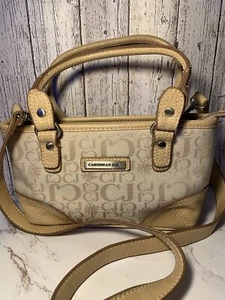 Caribbean Joe Cool Signature Retro Print Canvas Shoulder Bag Purse Vintage - Picture 1 of 9
