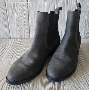 Thursday Stiefel Größe 9,5 Everyday Cavalier schattengrau Leder Wildleder zum Überziehen Damen - Bild 1 von 11