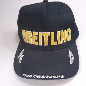Breitling Hat Cap Adjustable Swiss Chronographs 1 Size Fits All Blue White Gold - Picture 1 of 8