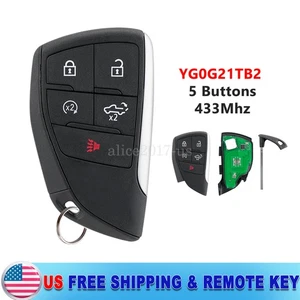 For 2022 2023 2024 Chevrolet Silverado Smart Remote Start Key Fob YG0G21TB2 5B - Picture 1 of 7