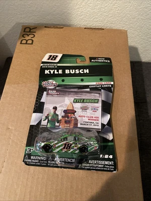 Kyle Busch #18 Interstate 2019 Auto Club Raced Win 1:64 NASCAR Authentics nuevo Foto 1 de 2