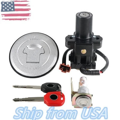 For Honda Ignition Switch Fuel Gas Cap Lock Key CBR500R /RA CB500X /XA 2013-2015 - Image 1 of 4