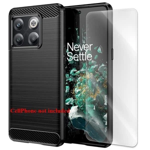 Konvolut Hartglas Displayschutzfolie Kohlefaser TPU Case f OnePlus 10T 5G - Bild 1 von 5