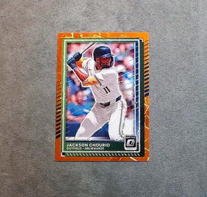 2025 Panini Donruss - Optic #99 Jackson Chourio Orange Velocity Prizm - Bild 1 von 2