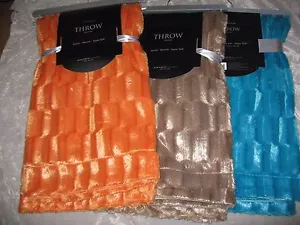 Mink Soft Patterned Throw Blanket 50x60 Warm Cozy Polyester Fleece Backing NEW! - Picture 1 of 8
