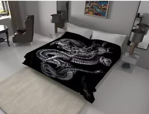 DRAGON BLACK SOLARON KOREAN TECHNOLOGY BLANKET SOFTY AND WARM KING SIZE - Picture 1 of 6