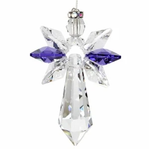 Guardian Angel Austrian Crystal Amethyst Suncatcher NEW  - Picture 1 of 2