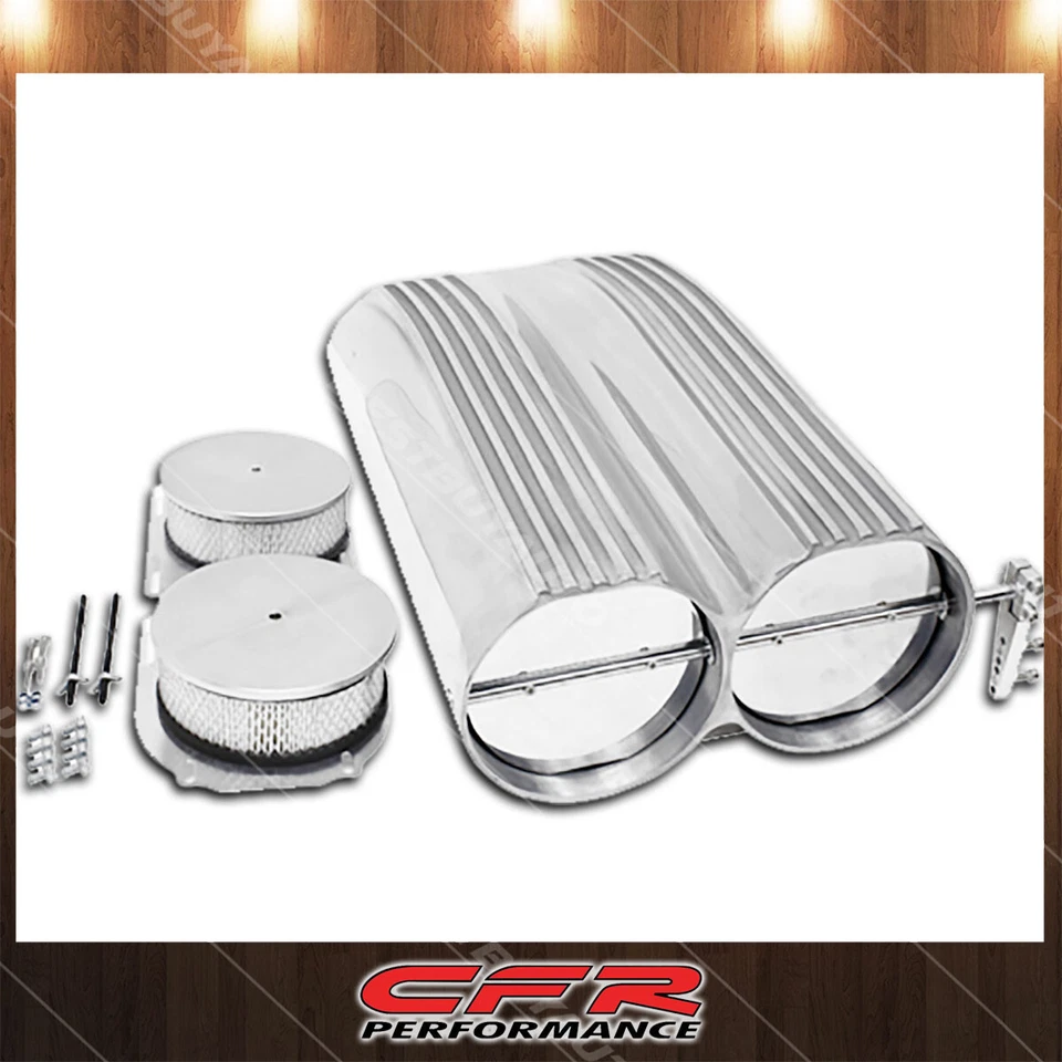 Cobra-Tek se adapta a Chevy d estilo escopeta aluminio doble cuchara doble aleta de 4 cañones Foto 1 de 1