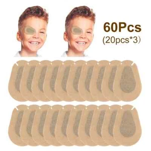 60Pcs Amblyopia Eye Patch Band Aid Kids Disposable Medical Sterile Eye Pad Kit - Picture 1 of 25