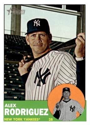 2012 Topps Heritage  Alex Rodriguez #361 New York Yankees Baseball Card - Image 1 of 2