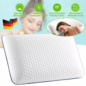 Memory Foam Ergonomisches Kopfkissen Orthopädisch Seiten Rücken Bauchschläfer DE - Bild 1 von 18