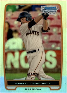 2012 (GIANTS) Bowman Chrome Prospects Refractors #BCP183 Garrett Buechele