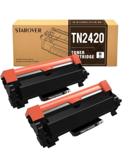 Starover cartucce toner compatibile per Brother TN-2420 x2 Nero - Foto 1 di 3