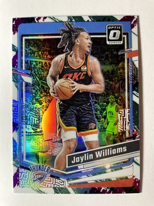 2023-24 Panini Donruss Optic NBA Jazz Jaylin Williams Thunder - Picture 1 of 2