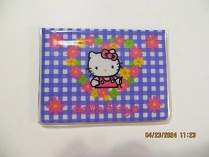 Sanrio Hello Kitty Ausweisetui Lavender Check Vintage NOS 1976/1993 - Bild 1 von 3
