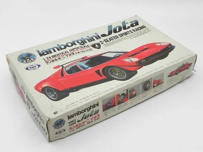Marui Lamborghini Miura Jota 1/24 1970s vintage plastic kit PARTS w/box - Immagine 1 di 4