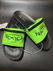 Sandali Náutica DONNA BIG GIRL ASLIEA verde fluo con cerniera tasca #5 - Foto 1 di 12
