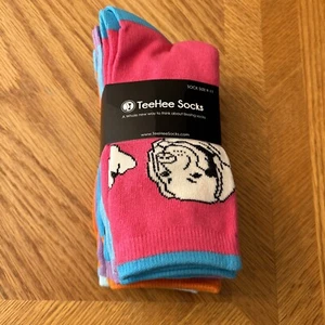 TeeHee Socks Women Funny Dogs Size 9-11 Brand New - Picture 1 of 7