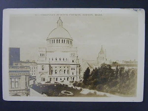 Boston Church Soldiers Mail Capitán M. Geiser Foto Real Postal RPPC 1945 - Imagen 1 de 2