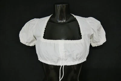 Gr.34 Dirndlbluse weiß Bluse für Dirndl Stockerpoint mit Spitze B11003 - Bild 1 von 4