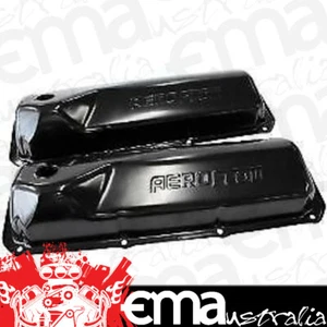 Aeroflow AF1822-5001 Ford 302-351C Valve Cover Black with Aeroflow Logo - Picture 1 of 3