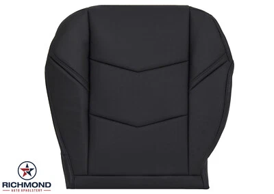 Cadillac Escalade ESV 2015-2020 - Cubierta de asiento de cuero inferior del lado del conductor negra Foto 1 de 4