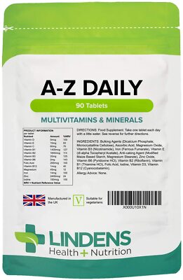 Complete A-Z Daily Multivitamin 90 Tablets Ad...