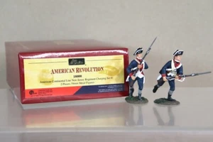 BRITAINS 18000 AMERICAN REVOLUTION CONTINENTAL NEW JERSEY REGIMENT CHARGING od - Picture 1 of 7