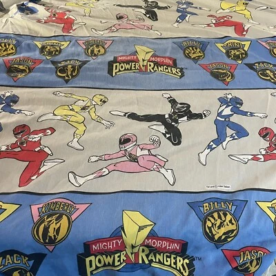 Vintage 1994 Mighty Morphin Power Rangers Twin / Sheet  - Image 1 of 3