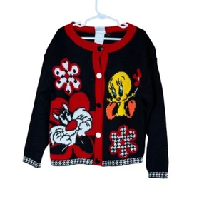 Vintage 1997 Looney Tunes Tweety Bird Sweater Size 6X - Picture 1 of 9