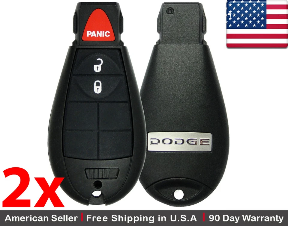 2x Llavero remoto de entrada sin llave genuino de fábrica OEM para Chrysler Dodge Caravan Foto 1 de 1