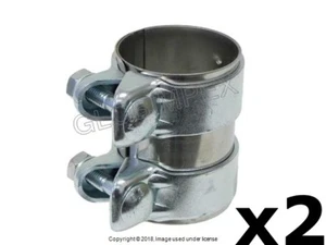 SAAB 9-3 9-3X (2003-2011) Muffler Clamp (2) HJS + 1 YEAR WARRANTY - Picture 1 of 1