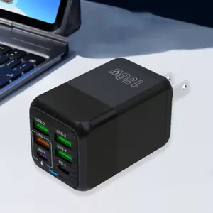 150W 6-Port 4USB+2TYPE-C Charger For Iphone Android For Samsung Xiaomi Huawei PD - Zdjęcie 1 z 18