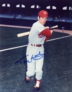 TOBY HARRAH WASHINGTON SENATORS SIGNED 8x10 PHOTO w/ COA - Picture 1 of 1