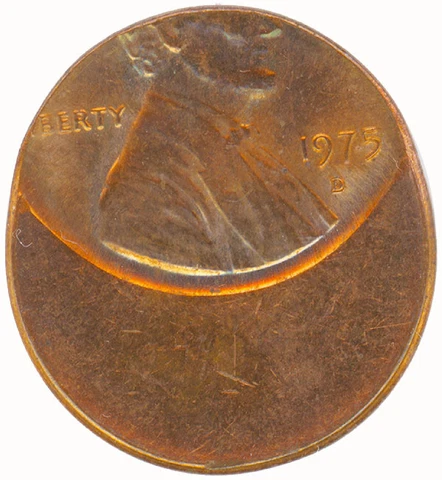 1975 D Denver Off Center Lincoln Penny Cent Full Date Choice Unc *Bright* Cover