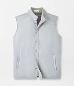Peter Millar Gale Gray Beaumont Performance Full-Zip Vest MS24EK47 NWT L Golf - Picture 1 of 1