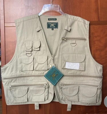 Crystal River Fishing Vest 27 Pockets Khaki Size XL NEW WITH TAGS - Image 1 of 4