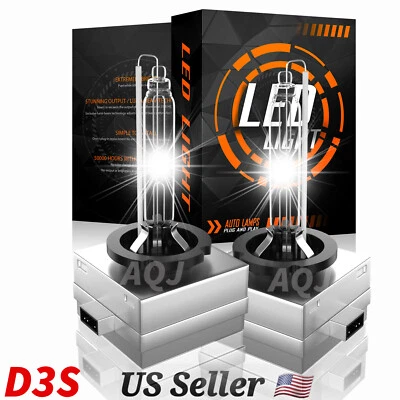 For Buick Enclave 2013-2018 2X D3S Front HID Xenon Headlight Bulbs High Low Beam Foto 1 de 4