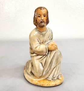 Vintage 70er Holland Form Krippe kniend Josef Keramik Figur handbemalt - Bild 1 von 9