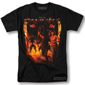 Terminator Shirt Graphic Movie Classic Retro Vintage Graphic Design T-Shirt - Picture 1 of 1