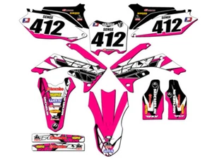 2010-2013 CRF 250 R 13 FLY Pink Senge kit de gráficos compatible con Honda - Imagen 1 de 10