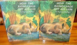 How the Rhinoceros Got His Skin ~ Rudyard Kipling. Leonard Weisgard HbDj in MELB - Picture 1 of 12