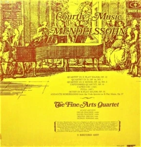 A32 The Fine Arts Quartet: The Courtly Music Of Mendelssohn - MP1505 3 LP Set - Picture 1 of 1