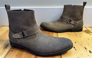 Gordon Rush Mens Size 9 Orson Leather Tan Brown Ankle Booties Chelsea Boots - Picture 1 of 11