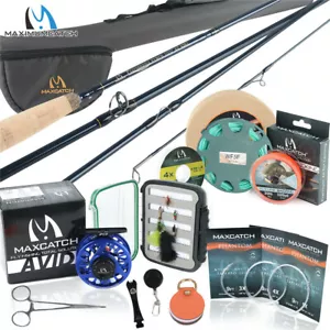 Maxcatch Nymph Fly Fishing Rod Combo, 2/3/4wt 10FT Rod, AVID Reel, Nymph Line - Picture 1 of 9