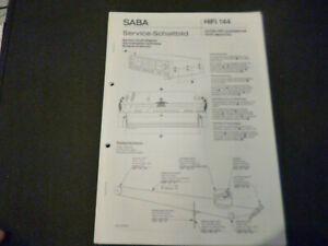 Original Service Manual Schaltplan Saba Ultra Hifi professional 9240 electronic